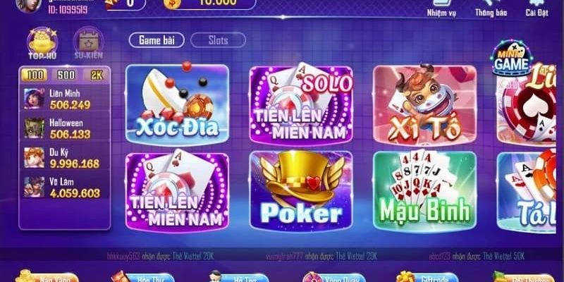 Các Trò Chơi Đáng Chú Ý Trong Game Bài Rik789